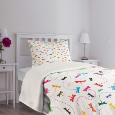 Spring Wildlife Motif Bedspread Set