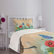 Flourishing Nature Bugs Bedspread Set