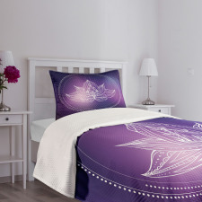 Lotus Flower Space Bedspread Set