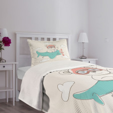 Child Bear in the Sky Bedspread Set