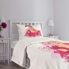 Feather Headband Bedspread Set