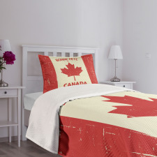 Happy Canada Concept Bedspread Set