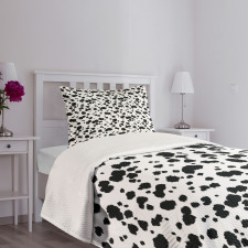 Dalmatian Print Texture Bedspread Set