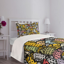 Unplanned Urbanization Bedspread Set