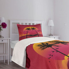 Girl in Hammock Paradise Bedspread Set