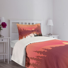 Calm Sunset River Bedspread Set