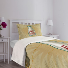 Retro Milk Bottle Bedspread Set