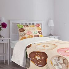 Delicious Glazed Pastries Bedspread Set