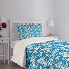 Classic Japanese Motifs Bedspread Set