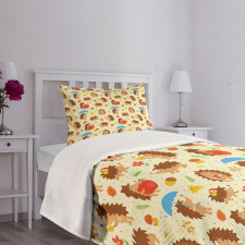 Cartoon Woodland Dots Bedspread Set