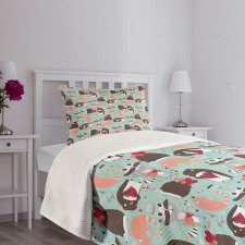 Valentines Day Animals Bedspread Set