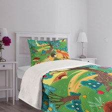 Woodland Happy Animals Bedspread Set