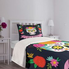 Colorful Wreath Bedspread Set