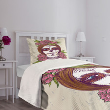 Girl with Makeup Bedspread Set