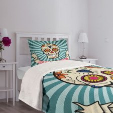 Diamond and Heart Bedspread Set