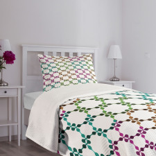 Chain Linked Dots Bedspread Set