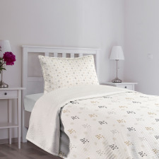 Ink Splash Blob Spots Bedspread Set