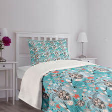 Jellyfish and Narwhal Bedspread Set