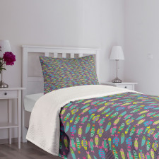 Cartoon Fauna of the Ocean Bedspread Set