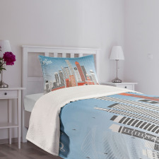 Detailed State House Bedspread Set
