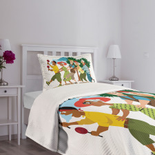 Line Dance Holiday Bedspread Set