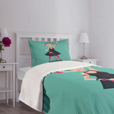 Rocker Old Lady Bedspread Set