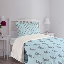 Tropical Aquatic Theme Bedspread Set
