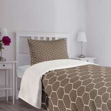 Stripped Hexagons Bedspread Set