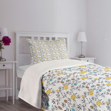 Colorful Abstract Botany Bedspread Set