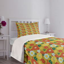 Chrysanthemum and Lily Bedspread Set