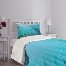 Fish in the Wavy Ocean Bedspread Set