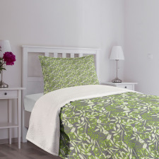 Botany Creeper Leaf Berry Bedspread Set