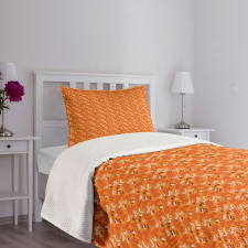 Warm Colored Rowan Branch Bedspread Set