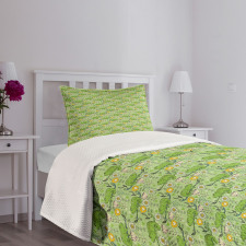 Chameleons on Branches Bedspread Set