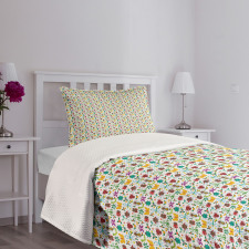 Funny Insects Spiders Bedspread Set