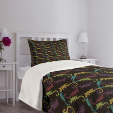 Reptiles Composition Bedspread Set