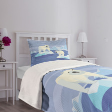 Icy Rocks Habitat Bedspread Set