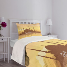 Panorama Sunset View Bedspread Set