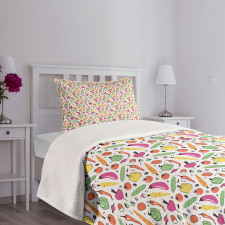 Pickles and Olives Bedspread Set