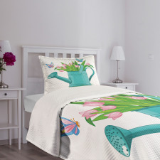 Bouquet of Tulips Garden Bedspread Set