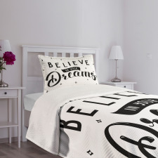 Self Confidence Phrase Bedspread Set