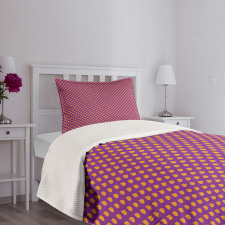 Polka Dot Inspired Pattern Bedspread Set