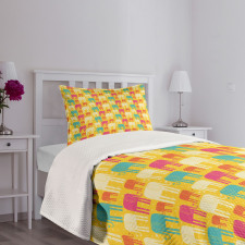 Colorful Doodle Animal Bedspread Set