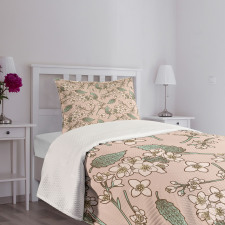 Tender Spring Petals Bedspread Set