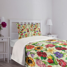 Vibrant Color Summer Bedspread Set