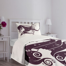 Abstract Fantasy Portrait Bedspread Set