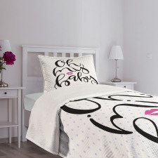 Handwriting Bedspread Set