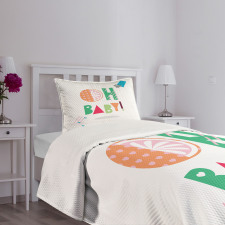 Flat Art Geometric Bedspread Set