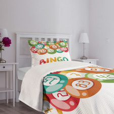 Lottery Game with Balls Bedspread Set