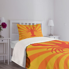 Aquatic Animal Lines Bedspread Set